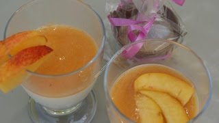 Panna cotta pêche nectarine au thermomix de Vorwerk [upl. by Malchy]