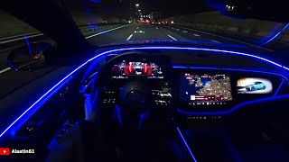 The New Mercedes E Class AMG 2024 NIGHT Test Drive [upl. by Winn]