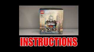 Lego 40703 Micro NINJAGO City FULL INSTRUCTIONS [upl. by Balough]