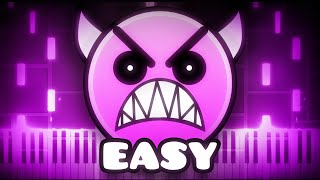 Dash  Geometry Dash 22  EASY Piano Tutorial [upl. by Alphonsine709]