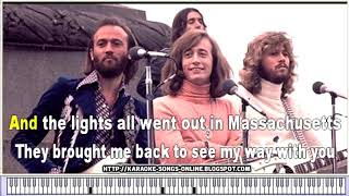 Bee Gees Massachusetts  Karaoke Instrumental Version [upl. by Winni259]