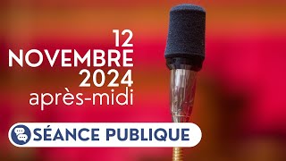 🔴 Suivez la séance publique du 12 novembre aprèsmidi [upl. by Lynde]