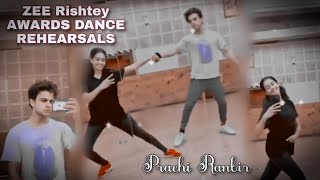 pranbir kkb Prachi Ranbir Dance rehearsals  zee rishtey awards  prachi ranbir offscreen masti [upl. by Mian]