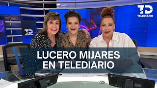 Lucero Mijares visita a la Licenciada María Julia en Telediario Mediodía [upl. by Inness]