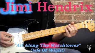 Jimi Hendrix  quotAll Along The Watchtowerquot Isle Of Wight Live  EXCERPT Rock Guitar Lesson wTabs [upl. by Ubald]