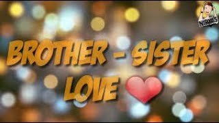 Brother  Sister love song  whats app status [upl. by Atnauqahs]