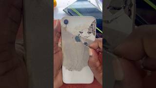 iPhone XR backside glass break😲😲￼ trending tech techjashuva shorts viralshorts [upl. by Gilmour]