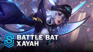 Battle Bat Xayah Skin Spotlight  League of Legends [upl. by Dustie]