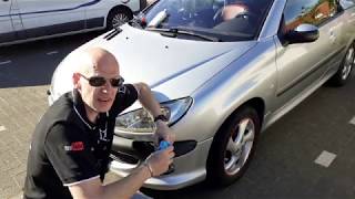 Polijsten en detailing peugeot 206cc deel 1 [upl. by Kentigera]