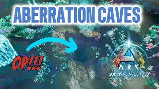 EVERY NEW ASA ABERRATION CAVE LOCATIONS  ARK SURVIVAL ASCENDED [upl. by Ahsyek]