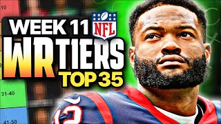 Week 11 Fantasy Football WR Rankings Top 35 [upl. by Cousin]