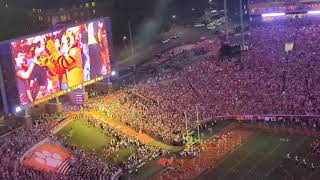 Clemson Football PreGame Hype and Team Entrance [upl. by Aihsenyt]