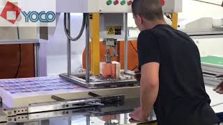 YOCO BLANKING MACHINE SM1080R Installation Isreal 201806 [upl. by Eugenle]