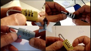 Best videos for opening lost code padlocks 3 and 4 digits [upl. by Adahsar580]