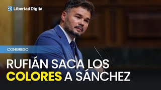 Rufián saca los colores a Sánchez por confiar en Junts [upl. by Collette]