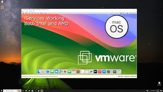 How to Install macOS Sonoma on Vmware on Windows PC  Intel and AMD iServices Working [upl. by Asteria]