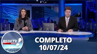 RedeTV News 100724  Completo [upl. by Ettenahs726]