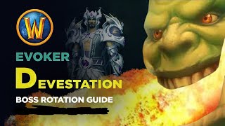 Devestation Evoker Single Target Boss Rotation Guide The War Within 110 [upl. by Nyer]