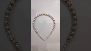 Diy Pearls Hairband diyhairband handmadejewellery youtubeshorts anamikacoachingcentre hairband [upl. by Eizdnil28]