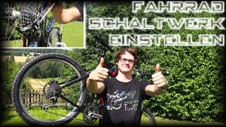 Fahrrad Schaltwerk einstellen  Shimano Deore XT [upl. by Krista]