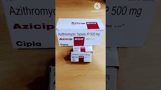 Azicip 500 tablet UsesDosage shorts doctor pharmacist viralshort skincare automobile video [upl. by Manuela]