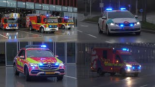 Einsatzfahrten Luxembourg  CGDIS  Löschzug Rettungswagens SAMU amp Police GrandDucal [upl. by Vitale]