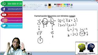 Factorización con binomios con término común [upl. by Poul]