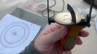 Ralph A Bagnold Sun Compass handheld [upl. by Erlinna]