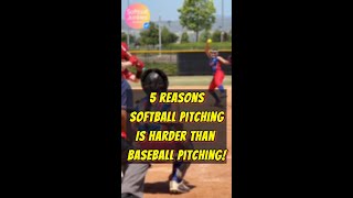 5 Reasons Softball Pitching Is Harder Than Baseball Pitching [upl. by Matelda]