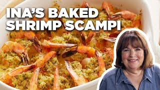 How to Make Ina’s 5Star Baked Shrimp Scampi  Barefoot Contessa Cook Like a Pro  Food Network [upl. by Afatsuom332]