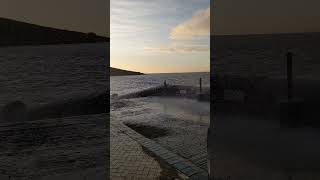 High Tide at Whitmore Bay Barry Island [upl. by Servetnick561]