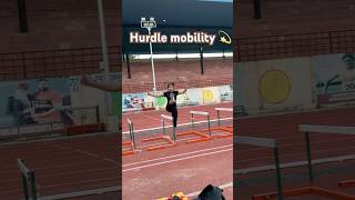 Hurdle mobility 😎✨trackandfield olympicsport fitness hardwork athleticstrack mobility 💪 [upl. by Adele]