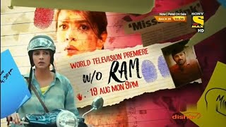 WO RAM  World Television Premiere  Sony Max HD  19AUG900PM [upl. by Hgieleak]