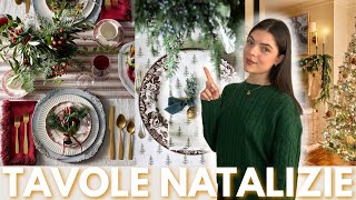 🎄🍽️ 3 idee ORIGINALI per apparecchiare la TAVOLA a NATALE fai da te low budget [upl. by Nida999]