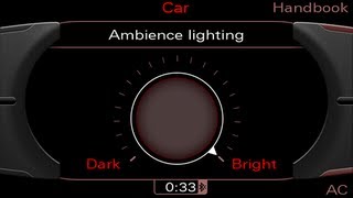 Codage Lumière ambiance  Coding Ambient Light Audi MMi [upl. by Oates]