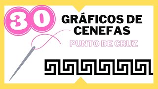 ♒️ LOS 30 MEJORES GRÁFICOS DE CENEFAS PUNTO DE CRUZ  Varios estilos y colores ¡DESCARGA GRATIS [upl. by Oos142]