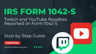 Twitch amp YouTube Forms 1042S 1099s W8s [upl. by Lirpa]