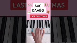 Last Christmas Piano Tutorial lastchristmas christmaspiano christmaspianomusic easypiano [upl. by Goldin]