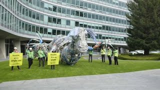 Green campaigners accuse Nestle over singleuse plastics [upl. by Havot838]