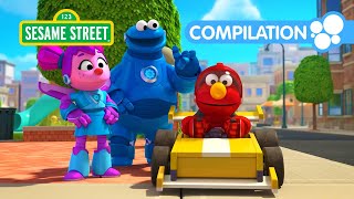 Mecha Builders Save Cars Trains and Rockets  Sesame Street Episodes [upl. by Ekrub]