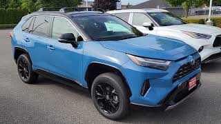 2023 Toyota RAV4 HYBRID XSE in Cavalry Blue [upl. by Sanfo842]