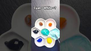 Cyan  XX ？Mixing Colors  colormixing satisfying colors paintmixing art diy funny toys [upl. by Pasahow]