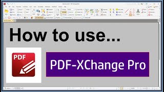 How to use pdfXchange pro [upl. by Enirehtac]