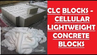 CLC Blocks  Cellular Lightweight Concrete Blocks [upl. by Nonnahsed202]