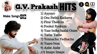 GV Prakash Songs Tamil Hits JukeBoxTamil Songs  Love Songs  Melody Songs  HitsMakesongs [upl. by Rolyab]