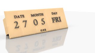 Wooden Calendar  Autodesk Inventor [upl. by Haskel]