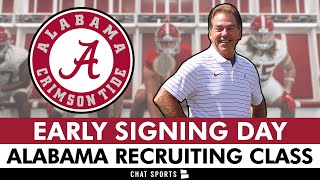 Alabama Football 2024 Recruiting Class Commits Signings Flip Rumors  Early National Signing Day [upl. by Kingdon]