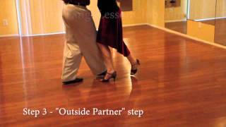 Argentine Tango 8 Step Basic with Instructions [upl. by Waldman]