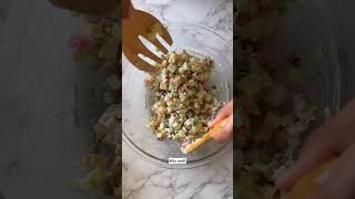 Apple Waldorf salad  Easy Salad Recipe [upl. by Aihselat]