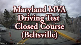 Maryland MVA Driving Test  Closed Course [upl. by Eustasius]